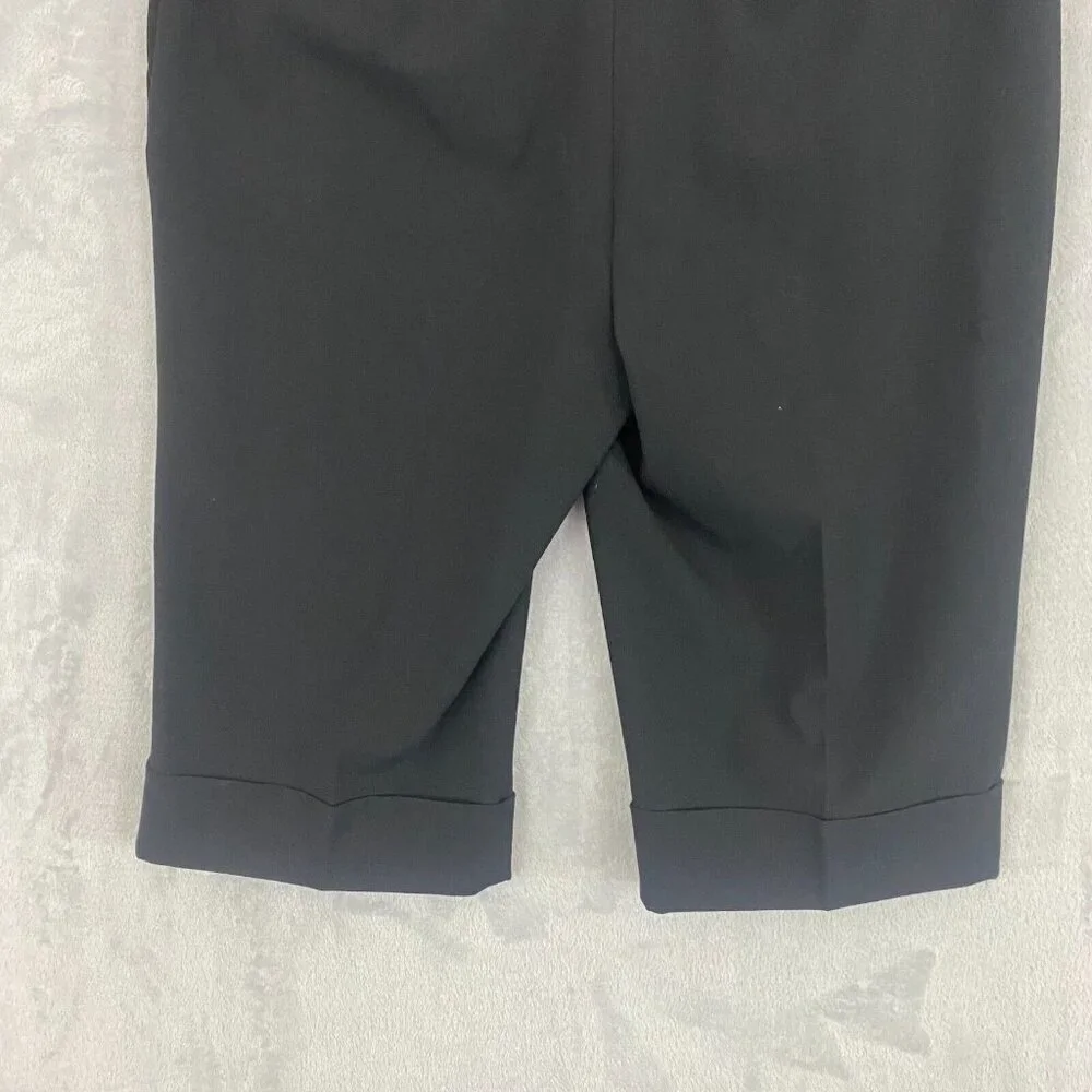 Semantiks Cuffed Bermuda Shorts Women's Size‎ 6 Black Golf Formal Casual Stretch